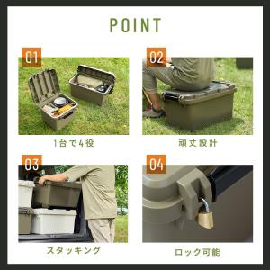 コンテナボックス フタ付き 28Lボックス 屋...の詳細画像2