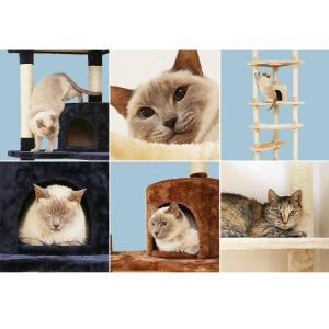 キャットタワー 突っ張り 猫タワー スリム お...の詳細画像1
