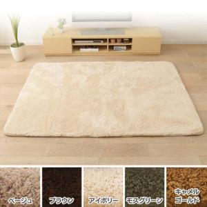 防ダニ加工 洗える マイクロファイバー シャギーラグ