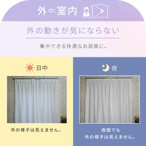 カーテン レースカーテン 遮像 UVカット 透...の詳細画像5
