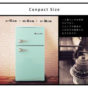 冷蔵庫 新品 小型冷蔵庫 冷凍庫 凍冷蔵庫 おしゃれ 2ドア レトロ 新品