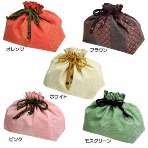 ★いろがさね コーティング巾着 240102 サブヒロモリ (D)(B)[メール便] お弁当入れ 和柄シリーズ 保温・保冷 巾着型 携帯便利 和風 ランチタイム お弁当用