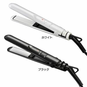 ミニヘアアイロン HB-HIK295-W・K オーム電機 (D)ヘアケア ヘアーアイロン ストレートヘア 回転式ブッシング 通電ランプ 新生活｜petkan