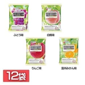 蒟蒻畑 蒟蒻ゼリー 12袋 25g×12個入り こんにゃく畑 こんにゃくゼリー ヘルシーおやつ ダイエット マンナンライフ ぶどう もも みかん りんご(D) 新生活｜petkan