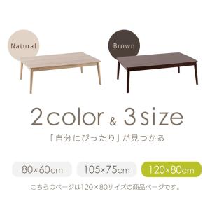 こたつ こたつテーブル 長方形 120×80c...の詳細画像4