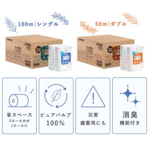 トイレットペーパー ダブル シングル 2倍 ペ...の詳細画像2