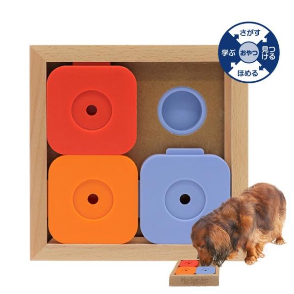 ペットグッズ 犬 猫用品 猫 おもちゃ 木製 しつけ 知育玩具 餌入れ Dog&apos; SUDOKU スラ...