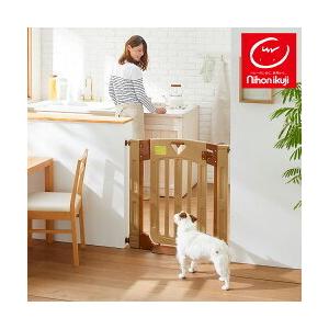 リッチェル　木製おくだけドア付きペットケージHレギュラーブラウン 木製おくだけドア付ペットゲートH レギュラー ブラウン ( 1個入