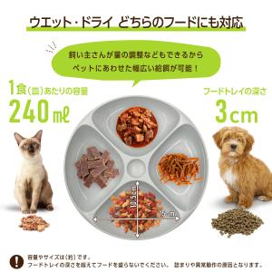 自動給餌器 猫 犬 自動 ウェットフード トレ...の詳細画像3