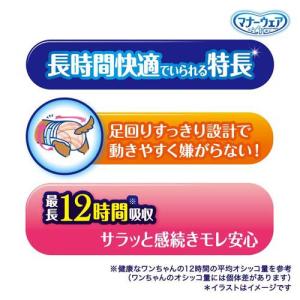 マナーウェア 長時間快適オムツ 女の子用SS ...の詳細画像3