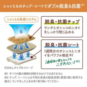 ニャンとも清潔トイレ 脱臭・抗菌チップ 大きめ...の詳細画像1