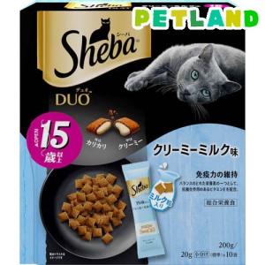 シーバ デュオ 15歳以上 クリーミーミルク味 シニア猫用 ( 200g )/ シーバ(Sheba)