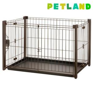 折りたたみアルミペットサークル90-60 ブラウン ( 1台 )/ リッチェル