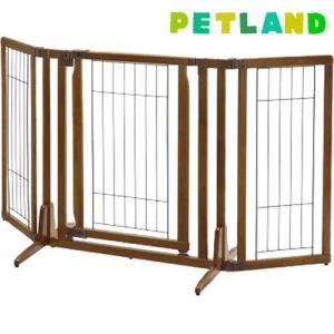 木製おくだけドア付ペットゲートH レギュラー ブラウン ( 1コ入 )/ リッチェル(ペット)｜petland