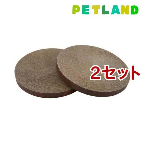 猫壱 バリバリボウルXL 交換用つめとぎ ダークブラウン ( 2個入×2セット )/ 猫壱