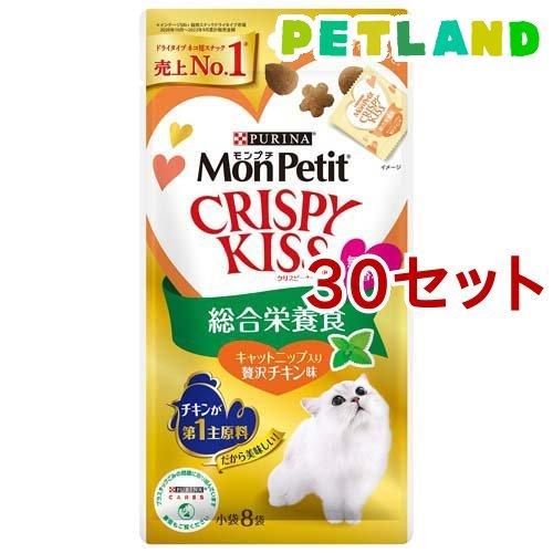 モンプチ クリスピーキッス 総合栄養食 キャットニップ入り贅沢チキン味 ( 24g*30セット )/...