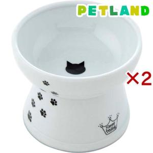 猫壱 ハッピーダイニング 脚付フードボウル 猫柄 シリコン付き ( 1個