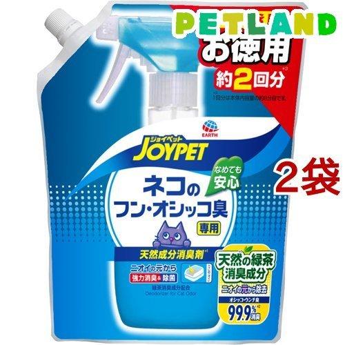 ジョイペット 天然成分消臭剤 ネコのフン・オシッコ臭専用 つめかえ用 ( 450ml*2袋セット )...