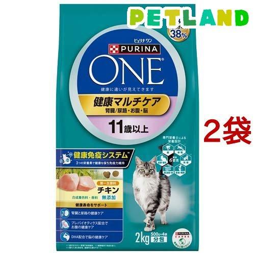 ピュリナワン キャット 健康マルチケア 11歳以上 チキン ( 2kg*2袋セット )/ ピュリナワ...