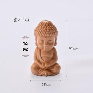 仏像フィギュア 木彫り仏像 ミニチュア お守り...の詳細画像2