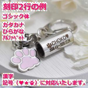 刻印2行無料 チャーム付 遺骨カプセル ペット...の詳細画像3