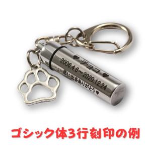 刻印無料 名入れ 遺骨カプセル 遺骨キーホルダ...の詳細画像3