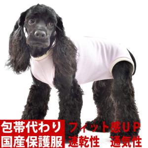 犬 術後服 エリザベスカラー ＷＨＣＹ　TピースＢ 速乾 フィット 袖なしタイプ(５号・６号）　避妊手術後・アレルギーのカイカイ・換毛期の部屋着 服 保護服｜petnext