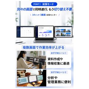 ディスプレイ モニター モバイルモニター 拡張...の詳細画像2
