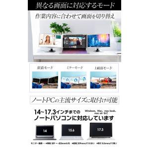 モバイルモニター 超軽量1.4kg 3画面 マ...の詳細画像2