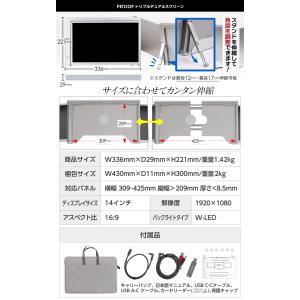 モバイルモニター 超軽量1.4kg 3画面 マ...の詳細画像5