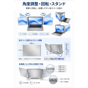 ディスプレイ モニター モバイルモニター 拡張...の詳細画像5