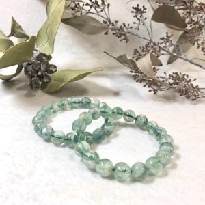 エンジェルフェザー フローライト ブレスレット 13mm 送料無料 一点物