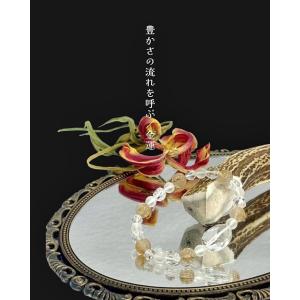 水晶 ブレスレット ルチルクォーツ フロスティ水晶 デザインカット 水晶 天然石 パワーストーン