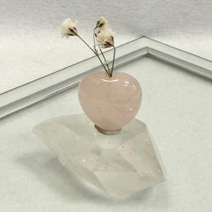 ローズクォーツ 薔薇 彫刻 置物 バラ ばら ローズ 天然石
