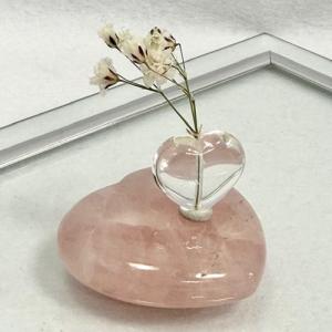 ローズクォーツ 薔薇 彫刻 置物 バラ ばら ローズ 天然石