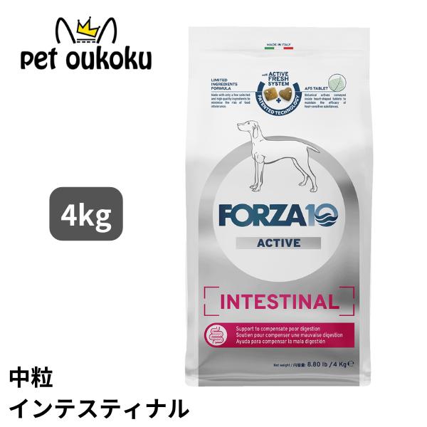 FORZA10 フォルツァ10 インテスティナルアクティブ ミディアム 4kg 成犬用 中粒 For...