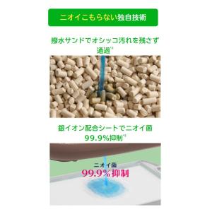 デオトイレ 猫用 ふんわり香る 消臭・抗菌サン...の詳細画像2