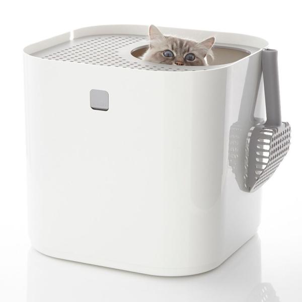 猫用トイレ modkat モデキャット リターボックス 全2カラー ( ホワイト グレー )