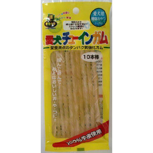 犬用おやつ 愛犬チューインガム　　10本棒/約13cm｜マルジョー＆ウエフク GN-10