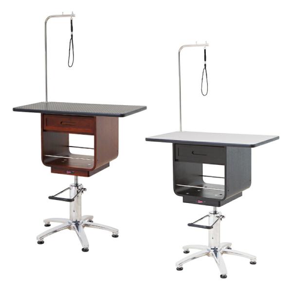 トリミングテーブル ドリーム産業 油圧式テーブル ウッディーボーン 昇降式 トリミング台 ペット用 ...