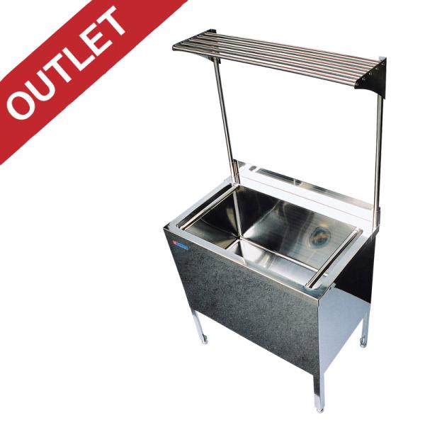 棚付きドッグバス ドリーム産業 BS-900 スノコ付 駆け上がり防止 ペット 犬用 業務用 バスタ...