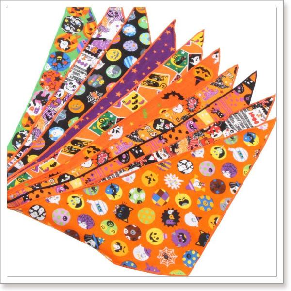 ペット用 ハロウィン バンダナアソート SSサイズ 8320 10枚入 犬猫 飾り サロン トリマー...