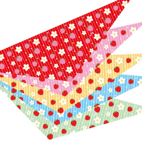 ペット用 お花といちご バンダナ SSサイズ 7209 10枚入 犬猫 飾り サロン トリマーさんオ...