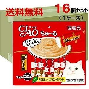 チャオ ちゅ〜る まぐろ海鮮 ミックス味 14g×20本×16袋(1ケース) CIAO ちゅーる｜petshopzipangu