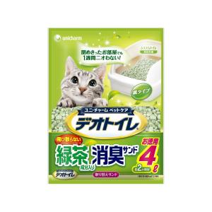 デオトイレ飛び散らない緑茶成分入り消臭サンド4Lの商品画像