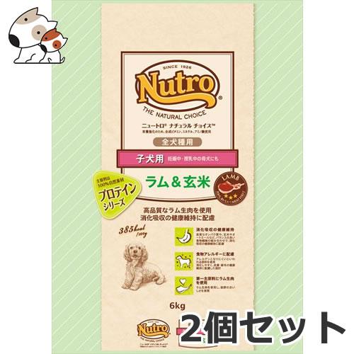 2個セット ニュートロ ナチュラルチョイス ラム＆玄米 子犬用 全犬種用 6kg×2個セット4月末解...
