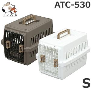 アイリスオーヤマ エアトラベルキャリー 小型犬用 ATC-530 ブラウン/ホワイト｜petsmum2