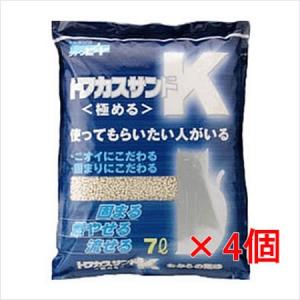 ペグテック トフカスサンドK 7L×4個 至高のおから猫砂！固まり強力♪片付けカンタン♪｜petsmum