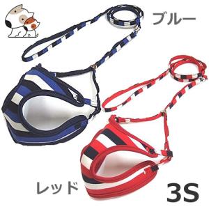 岡野製作所 シックボーダーソフトハーネスリード 3S ブルー/レッド