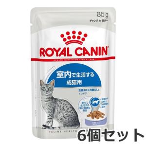 【メール便】6個セット ロイヤルカナン FHN-WET 室内で生活する成猫用 インドア ゼリー 成猫用 室内猫 85g×6個セット 送料無料｜petsmum